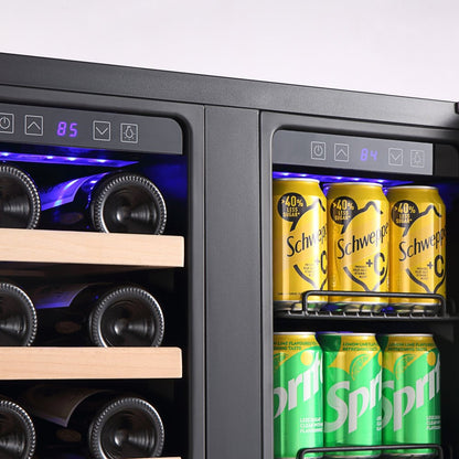 Empava Wine & Beer Fridge 24" Dual Zone Beverage Cooler EMPV-BR03D