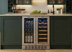 Empava EMPV-BR07D 24" Dual Zone Wine & Beverage Cooler