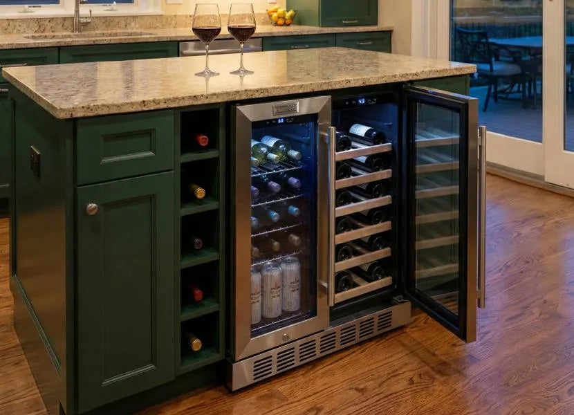Empava EMPV-BR07D 24" Dual Zone Wine & Beverage Cooler