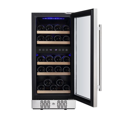 Empava Wine Fridge 15" Dual Zone Compact Small EMPV-WC02D