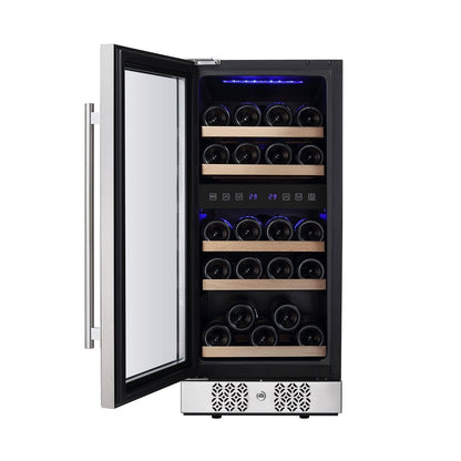 Empava Wine Fridge 15" Dual Zone Compact Small EMPV-WC02D