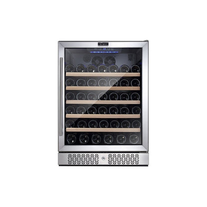 Empava Wine Cooler 24 Inch 52 Bottle Single Zone Stainless Steel EMPV-WC03S