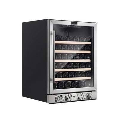 Empava Wine Cooler 24 Inch 52 Bottle Single Zone Stainless Steel EMPV-WC03S