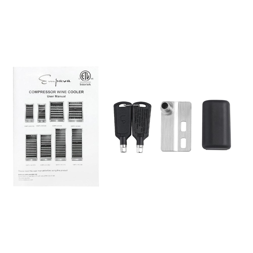 Empava Dual Zone Wine Cooler 70 inch Tall Wine Fridge EMPV-WC08D