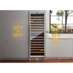 Empava EMPV-WC08D 160-Bottle Dual Zone Wine Refrigerator