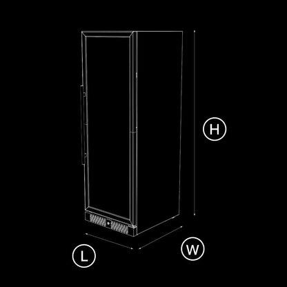 Empava Dual Zone Wine Cooler 70 inch Tall Wine Fridge EMPV-WC08D