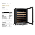 Empava EMPV-WC11S 46-Bottle Wine Refrigerator