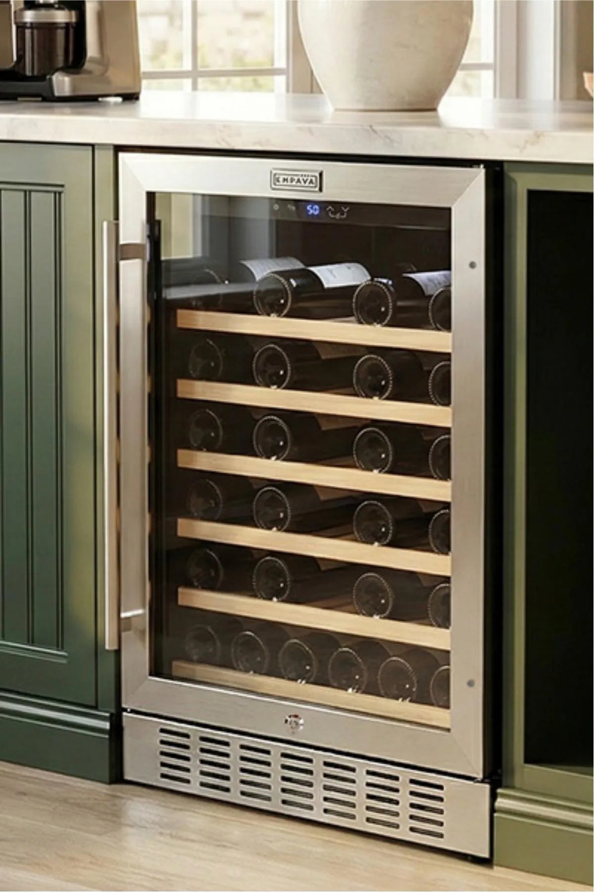 Empava 24 Inch Wine Cooler Wine Fridge 46 Bottles EMPV-WC11S