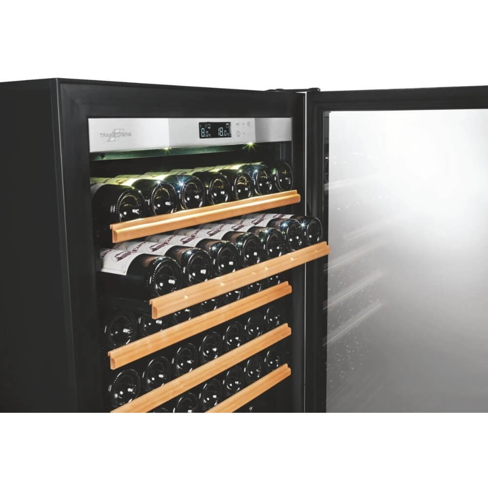 Transtherm Wine Refrigerator 182-Bottle Single Zone Freestanding Glass Door ER1TGV3-013-US