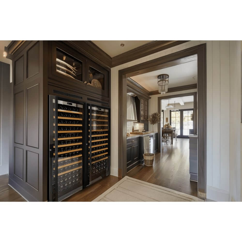 Transtherm Wine Refrigerator 364-Bottle Dual Zone Glass Door ER1TGV3-013-USD