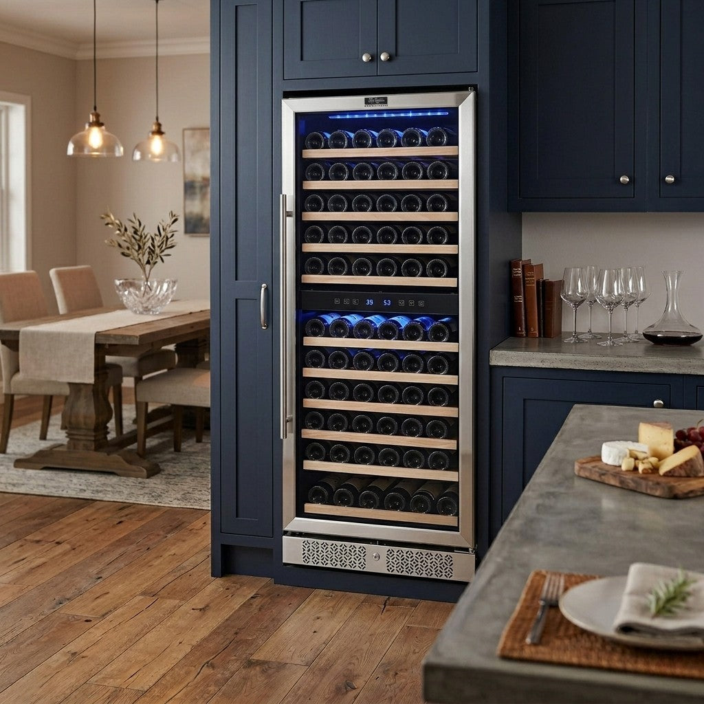 Empava Wine Fridge 55" Tall 100 Bottle Dual Zone EMPV-WC06D