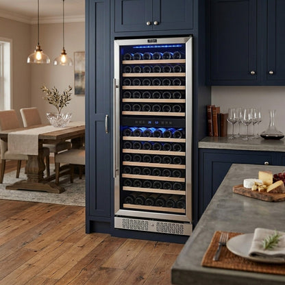 Empava Wine Fridge 55" Tall 100 Bottle Dual Zone EMPV-WC06D
