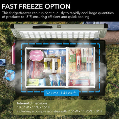 Whynter FM-45G 45 Quart Portable Fridge/Freezer with Fast Freeze FM-45G