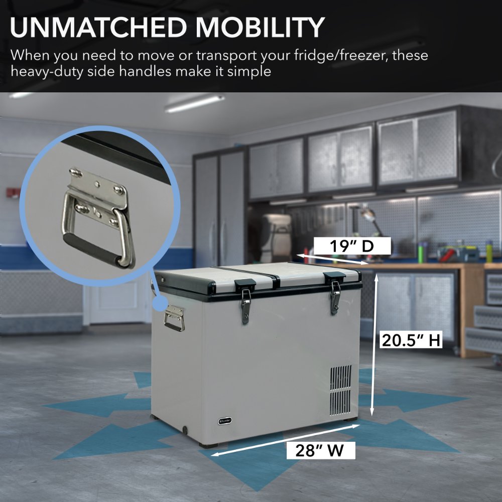 Whynter FM-62DZ Dual Zone Portable Fridge/Freezer 62 Quart FM-62DZ