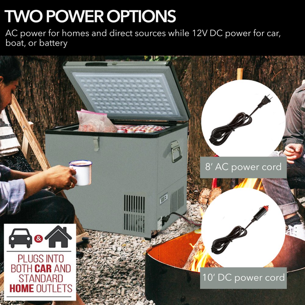 Whynter FM-65G 65 Quart Portable Fridge/Freezer with Fast Freeze FM-65G