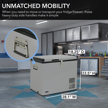 Whynter FM-85G 85 Quart Portable Fridge/Freezer Dual Zone Cooling FM-85G