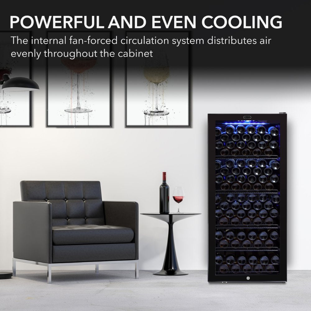 Whynter FWC-1201BB 124-Bottle Wine Refrigerator