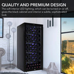 Whynter FWC-1201BB 124-Bottle Wine Refrigerator