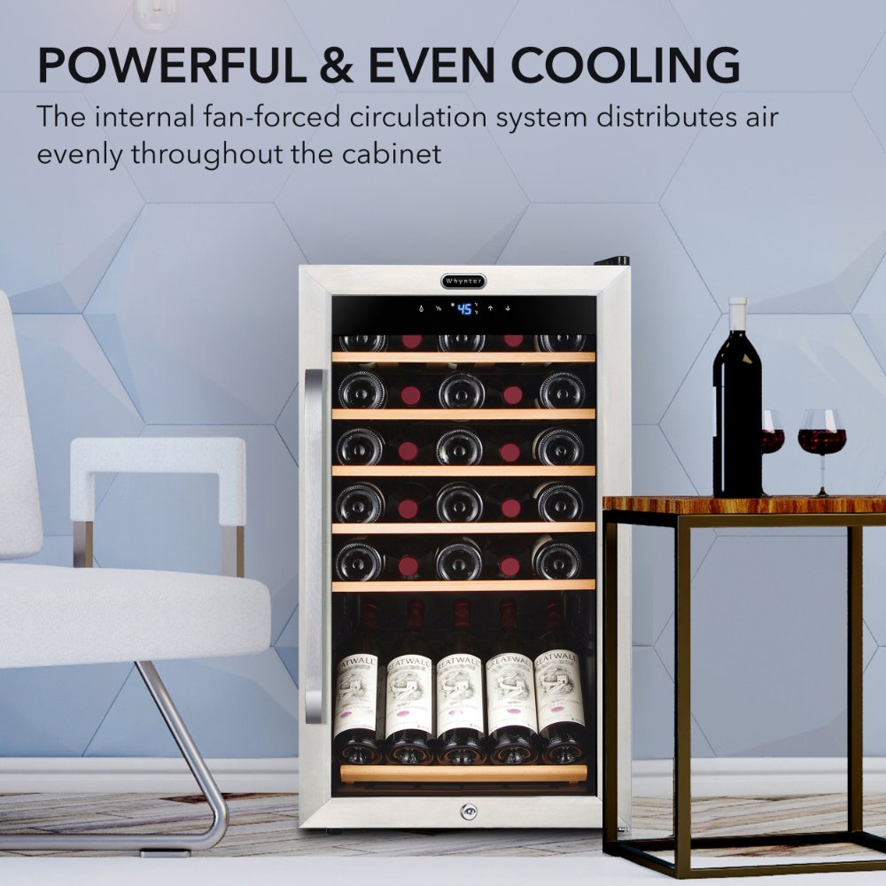 Whynter FWC-341TS 34-Bottle Wine Refrigerator