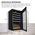 Whynter FWC-341TS 34-Bottle Wine Refrigerator