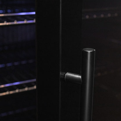Allavino Contemporary 102-Bottle Single Zone Wine Refrigerator Black Glass KWR102S-1BGR