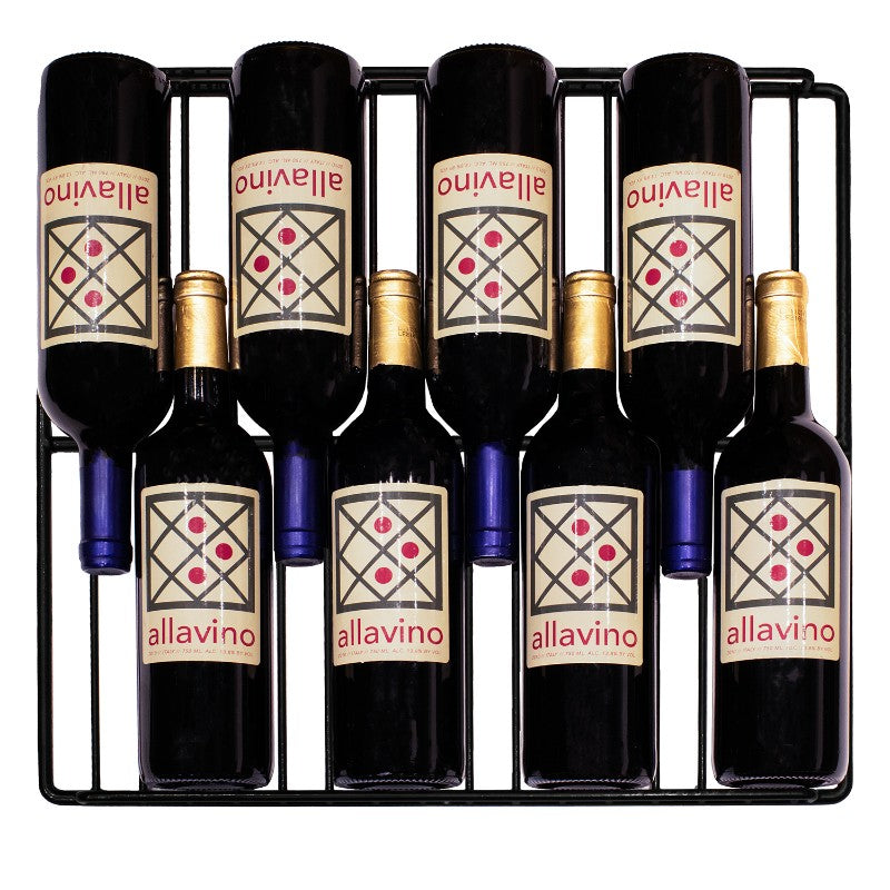 Allavino Contemporary 102-Bottle Single Zone Wine Refrigerator Black Glass KWR102S-1BGR