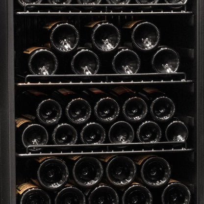 Allavino Contemporary 102-Bottle Single Zone Wine Refrigerator Black Glass KWR102S-1BGR