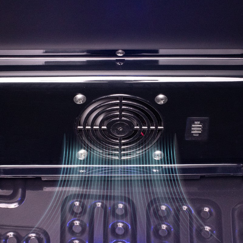 Allavino Contemporary 102-Bottle Single Zone Wine Refrigerator Black Glass KWR102S-1BGR