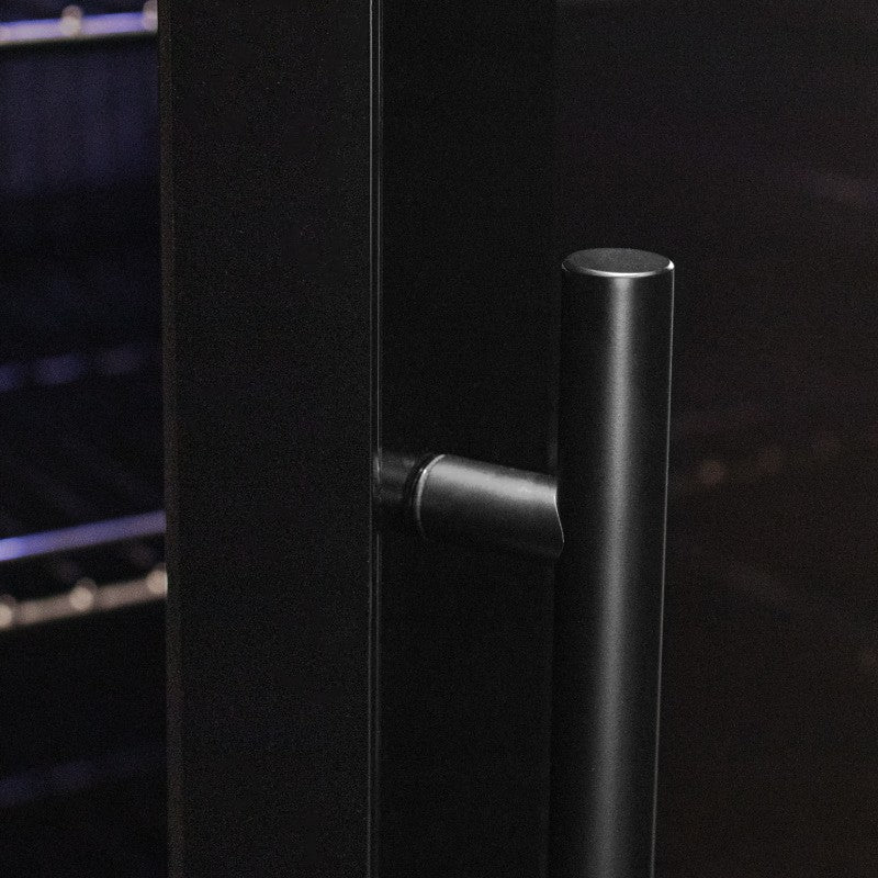 Allavino Contemporary 102-Bottle Single Zone Wine Refrigerator Black Glass KWR102S-1BGR
