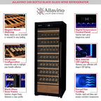 Allavino KWR248S-1BGL 248-Bottle Wine Refrigerator