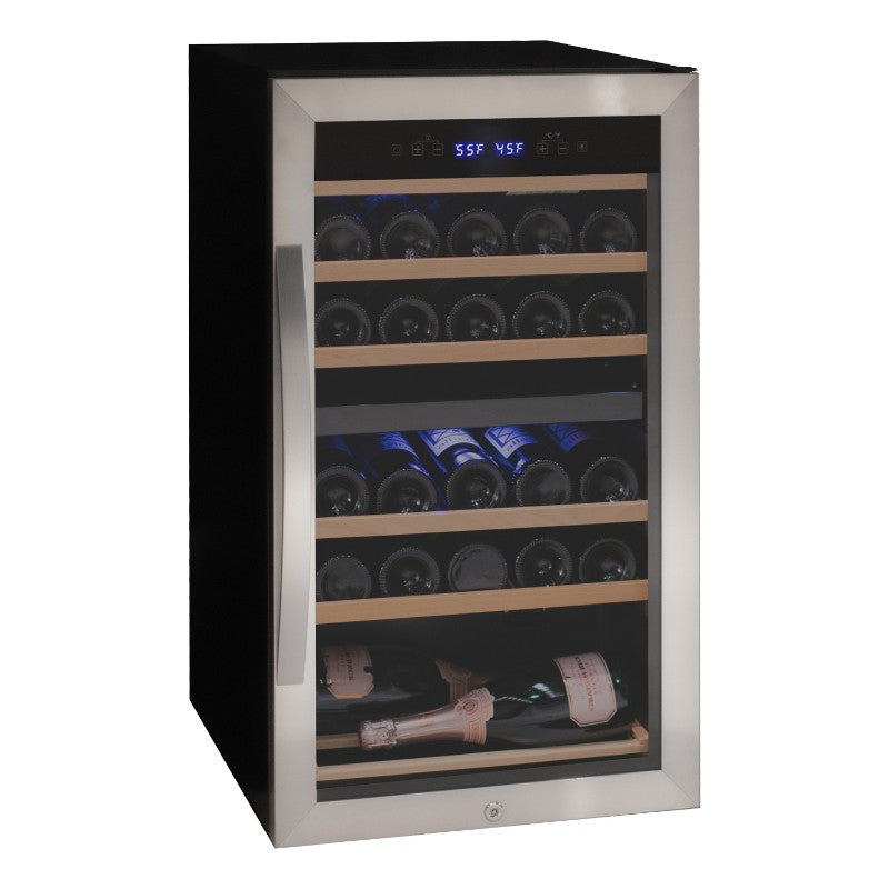 Allavino Wine Cooler 28 Bottle Dual Zone Freestanding Stainless Steel KWR28D-2SR