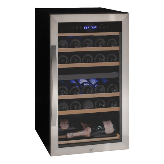 Allavino Wine Cooler 28 Bottle Dual Zone Freestanding Stainless Steel KWR28D-2SR
