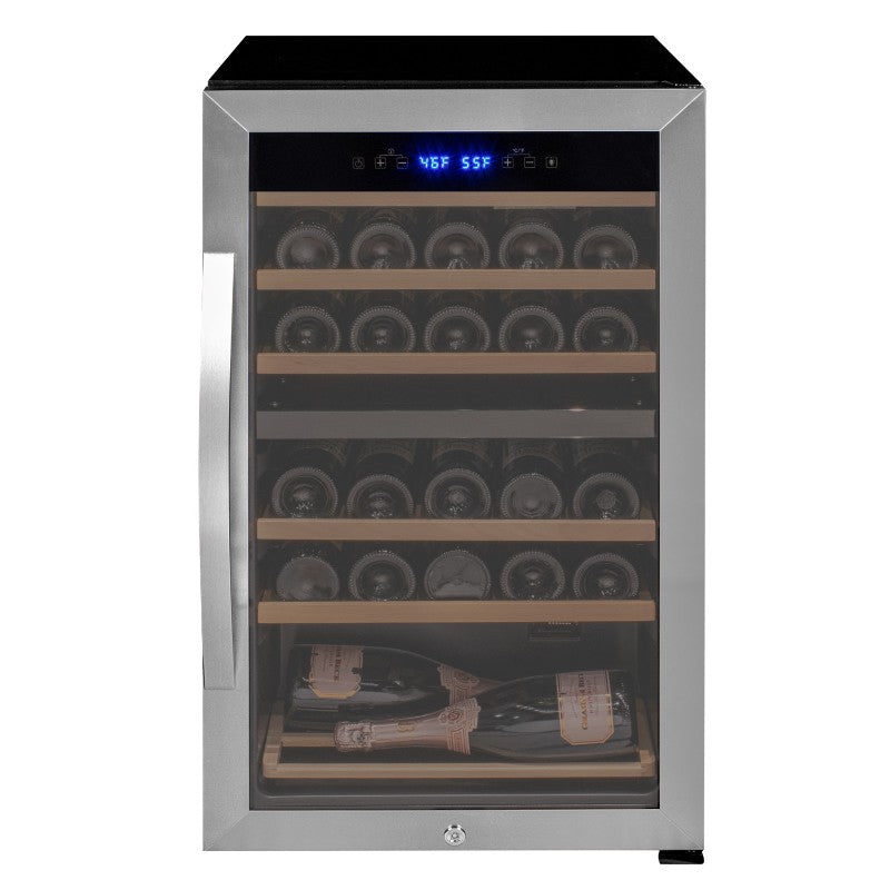 Allavino Wine Cooler 28 Bottle Dual Zone Freestanding Stainless Steel KWR28D-2SR