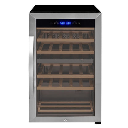 Allavino Wine Cooler 28 Bottle Dual Zone Freestanding Stainless Steel KWR28D-2SR