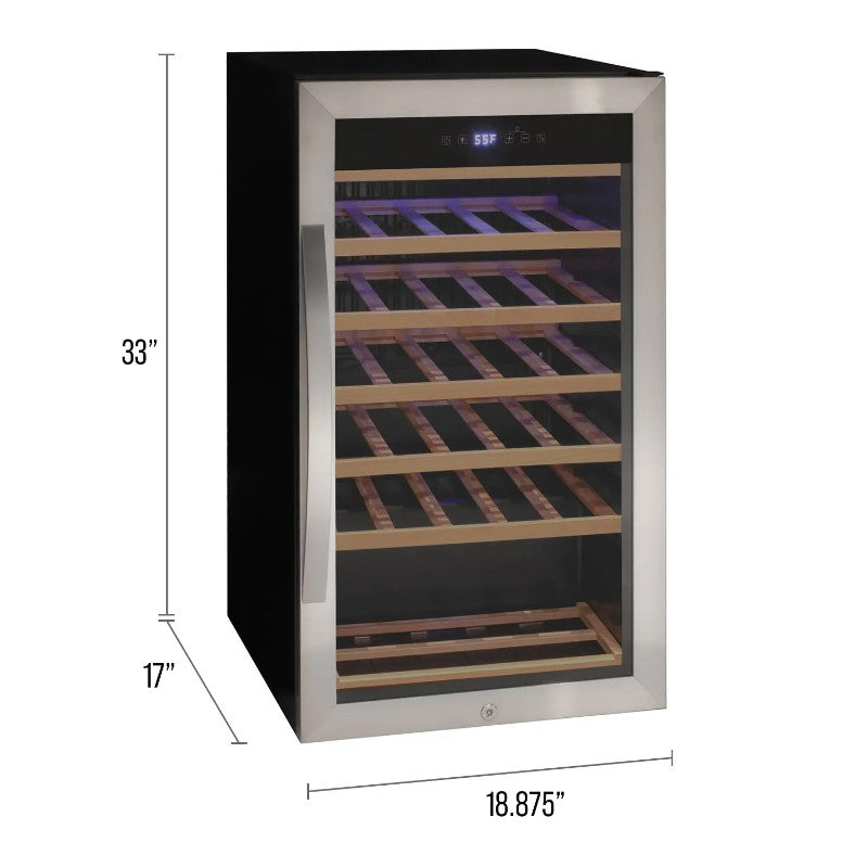 Allavino Cascina Series 33 Bottle Single Zone Freestanding Wine Cooler KWR33S-1SR