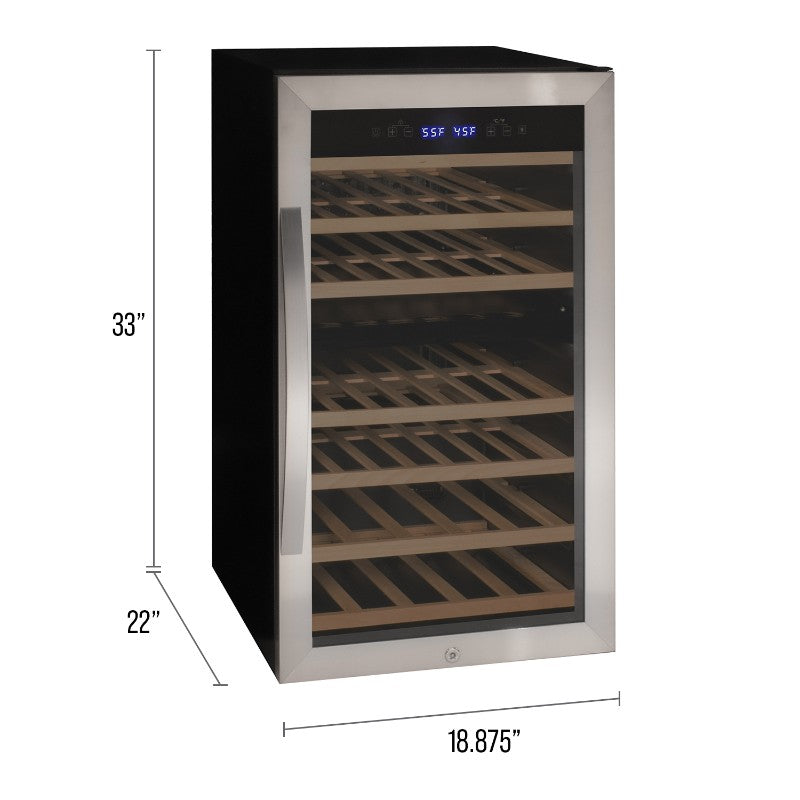 Allavino KWR43D-2SR 43-Bottle Dual Zone Wine Refrigerator