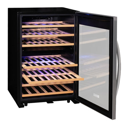 Allavino Cascina 47 Bottle Dual Zone Freestanding Wine Cooler with Stainless Steel Door KWR47D-2SR