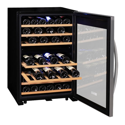 Allavino Cascina 47 Bottle Dual Zone Freestanding Wine Cooler with Stainless Steel Door KWR47D-2SR
