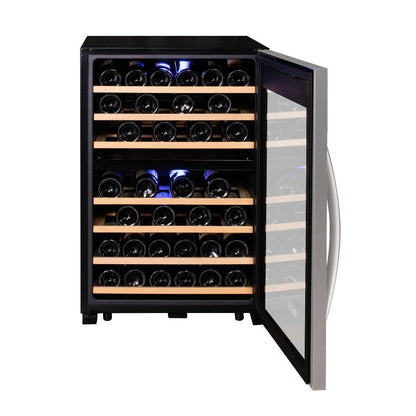 Allavino Cascina 47 Bottle Dual Zone Freestanding Wine Cooler with Stainless Steel Door KWR47D-2SR