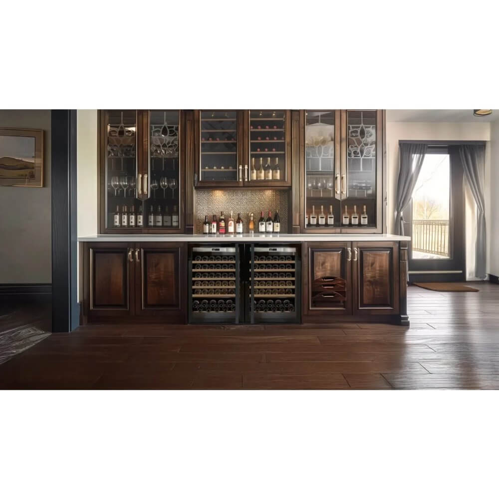Transtherm Wine Refrigerator 74-Bottle Single Zone Freestanding Glass Door LOXXPV3-002-US