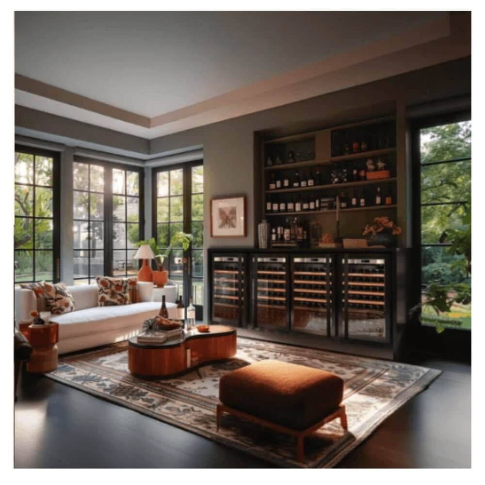 Transtherm Wine Refrigerator 144-Bottle Double Loft Glass Door LOXXPV3-002-USD