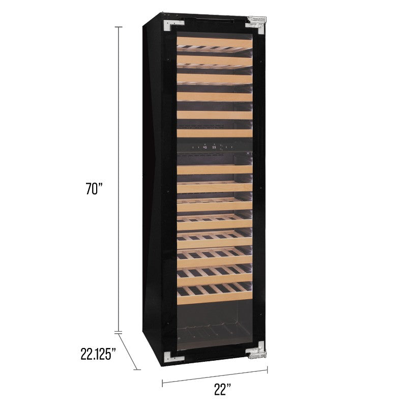 Allavino 101 Bottle Dual Zone Panel Ready Wine Refrigerator VCWR-101PRD-2R