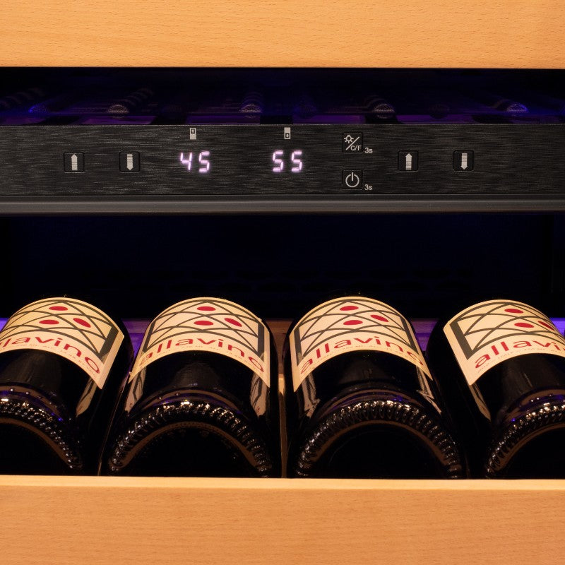 Allavino 101 Bottle Dual Zone Panel Ready Wine Refrigerator VCWR-101PRD-2R