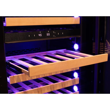 Allavino 101 Bottle Dual Zone Panel Ready Wine Refrigerator VCWR-101PRD-2R