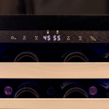 Allavino 101 Bottle Dual Zone Panel Ready Wine Refrigerator VCWR-101PRD-2R