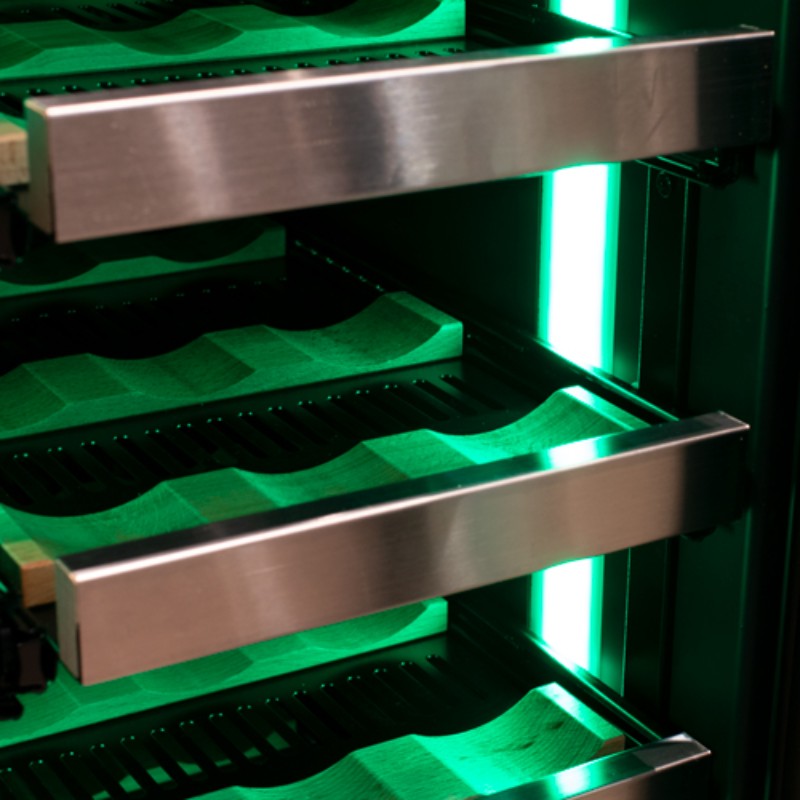 Allavino Wine Refrigerator 24" Dual-Door Stainless Steel Beverage Center VSBCW34FD-2S