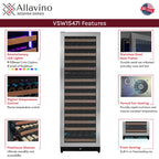 Allavino VSW15471D-2SL 154-Bottle Dual Zone Wine Refrigerator