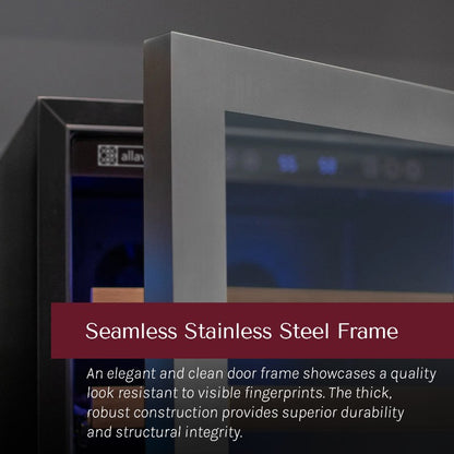 Allavino Reserva Wine Refrigerator 154 Bottle Dual Zone Stainless Steel VSW15471D-2SL