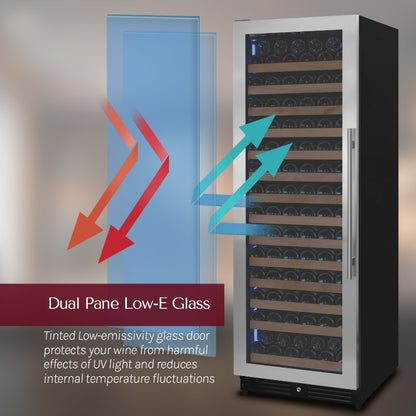 Allavino Reserva Series 163-Bottle Single Zone Wine Refrigerator 71" VSW16371S-1SL