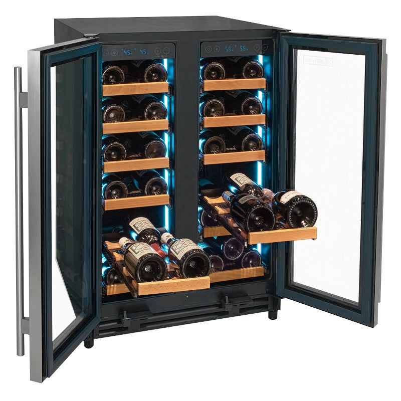 Allavino Reserva 36-Bottle Dual Zone Wine Refrigerator with French Doors VSW3634FD-2S